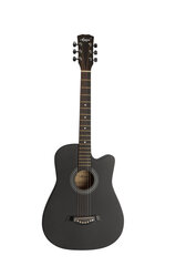Akustiskās ģitāras komplekts Aiersi SG040C 38" melns cena un informācija | Ģitāras | 220.lv
