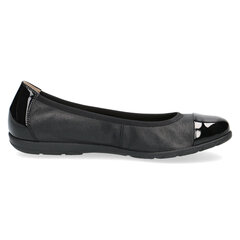Ādas apavi Caprice, melnas krāsas cena un informācija | Sieviešu kurpes | 220.lv