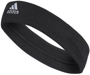 Adidas Galvas Saites Tennis Headband Black HD7327 HD7327/OSFM cena un informācija | Āra tenisa preces | 220.lv