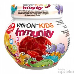 VitirON Kids Immunity košļājamās past. N50 cena un informācija | Vitamīni, preparāti, uztura bagātinātāji imunitātei | 220.lv