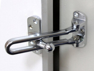 Durvju bloķētājs 110x65mm sudraba krāsa Aspro cena un informācija | Durvju slēdzenes | 220.lv