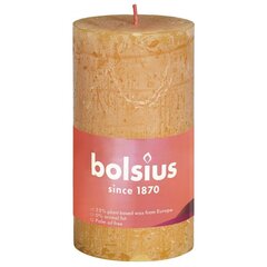 Bolsius cilindriskas sveces Shine, 8 gab., 100x50 mm, dzeltenas cena un informācija | Sveces un svečturi | 220.lv