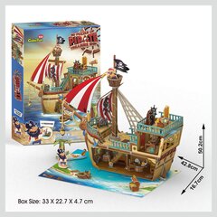 CUBICFUN 3D puzle - Pirātu dārgumu kuģis cena un informācija | Puzles, 3D puzles | 220.lv