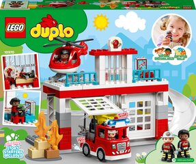 Пожарная часть и вертолёт 10970 LEGO® DUPLO Town  цена и информация | Конструкторы | 220.lv