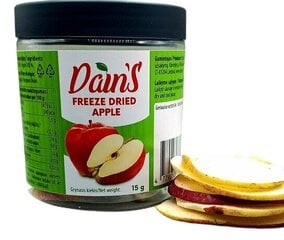 Liofilizēti āboli, 15 g cena un informācija | Rieksti, sēklas, žāvēti augļi | 220.lv