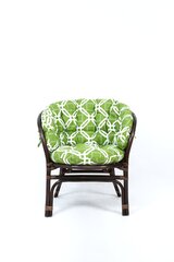 Pīts krēsls NORE Bahama Premium, brūns/zaļš cena un informācija | Dārza krēsli | 220.lv