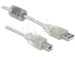 Delock USB cable AM-BM 2.0 with ferrite core, 0.5m cena un informācija | USB Atmiņas kartes | 220.lv