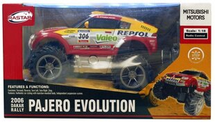Rastar radiovadāms auto Mitsubishi Pajero Evolution 1:18 cena un informācija | Rotaļlietas zēniem | 220.lv