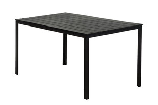 Āra galds 4Living Riga, 156 cm, melns cena un informācija | Dārza galdi | 220.lv