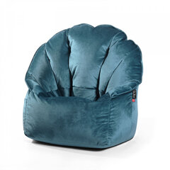 Кресло-мешок Qubo™ Shell, гобелен, синее цена и информация | Кресла-мешки и пуфы | 220.lv