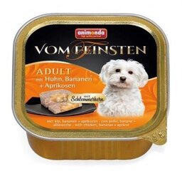 Animonda Vom Feinsten Pate konservēta suņu barība ar vistu, banāniem un aprikozēm, 150 g cena un informācija | Konservi suņiem | 220.lv