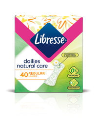 Ieliktnīši Libresse Natural Normal 40 gab. cena un informācija | Tamponi, higiēniskās paketes, ieliktnīši | 220.lv