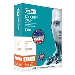 ESET Security Pack BOX 3 - darbvirsma + 3 - viedtālrunis - licence uz 2 gadiem cena un informācija | Antivīrusa programmatūras | 220.lv