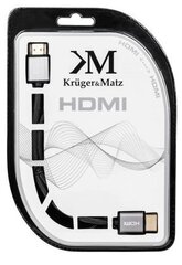 Kruger&Matz HDMI, 1.8 m cena un informācija | Kabeļi un vadi | 220.lv