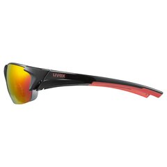 Sporta brilles Uvex Blaze III, melnas/sarkanas cena un informācija | Sporta brilles | 220.lv