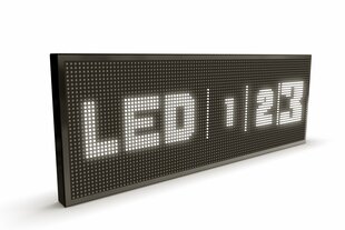 LED displejs, 96x32 cm, diodes baltas, slim cena un informācija | Gaismas dēļi | 220.lv
