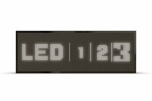 LED displejs, 96x48 cm, diodes baltas, slim cena un informācija | Gaismas dēļi | 220.lv
