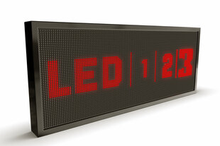 LED displejs, 96x48 cm, sarkanas diodes, āra cena un informācija | Gaismas dēļi | 220.lv