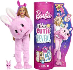 Lelles mīksto zaķīšu pārsteiguma komplekts Barbie Cutie Reveal, Sērija 1 цена и информация | Игрушки для девочек | 220.lv
