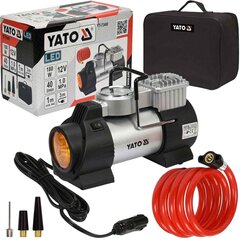Kompresors YATO automašīnām ar LED lampu 12 V / 180 W cena un informācija | Kompresori | 220.lv