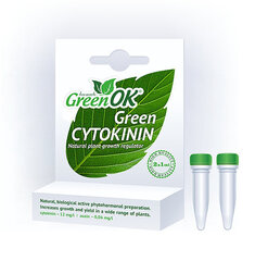 Augšanas veicinātājs GreenOK Green Cytokinin 2 x 1ml cena un informācija | Augu kopšanas līdzekļi | 220.lv