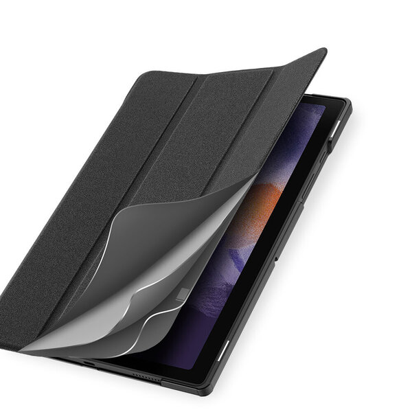 DUX DUCIS Domo salokāms vāciņš planšetdatoram ar Smart Sleep funkcijas statīvu Samsung Galaxy Tab A8 10.5" 2021, melns internetā