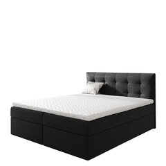 Kontinentālā gulta Top 1, 180x200 cm, melna cena un informācija | Gultas | 220.lv
