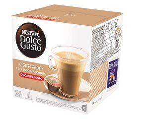 Kafijas kapsulas Decaffeinated coffee Nescafe Dolce Gusto Espresso Cortado Decafeinato, 16 gab. cena un informācija | Kafija, kakao | 220.lv