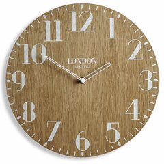 Sienas pulkstenis - Koka Londonas retro 30 cm cena un informācija | Sienas pulksteņi | 220.lv