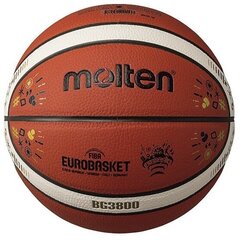 Basketbola bumba Molten Eurobasket B7G3800-E2G FIBA, 7. izmērs cena un informācija | Basketbola bumbas | 220.lv