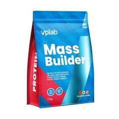 VPLAB Mass Builder muskuļu masai 1,2kg Strawberry cena un informācija | Uztura bagātinātāji, preparāti muskuļu masas palielināšanai | 220.lv