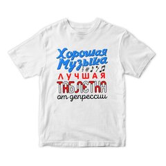Vīriešu T-krekls ar apdruku "Laba mūzika" cena un informācija | Vīriešu T-krekli | 220.lv