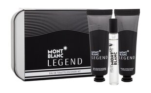 Komplekts Mont Blanc Legend vīriešiem: parfimērijas ūdens EDP 7.5 ml + dušas želeja 30 ml + balzams pēc skūšanas 30 ml cena un informācija | Vīriešu smaržas | 220.lv