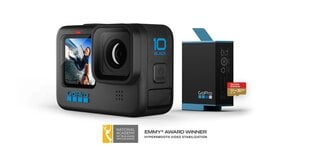 GoPro Hero 10 bundle, melns cena un informācija | Sporta kameras | 220.lv