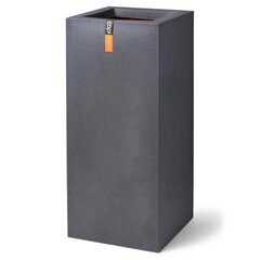 Capi puķu kaste Urban Smooth, taisnstūra forma, 36x79 cm, tumši pelēka cena un informācija | Puķu podi | 220.lv