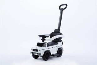 Stumjama automašīna ar rokturi - Mercedes G350D, balta cena un informācija | Rotaļlietas zīdaiņiem | 220.lv