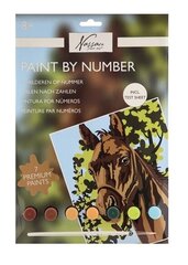 Krāso pēc cipariem Zirgs 33 x 23 cm cena un informācija | Krāsojamās grāmatas | 220.lv