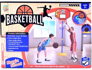 Basketbola komplekts ar 144 cm augstu pamatni cena un informācija | Basketbola statīvi | 220.lv