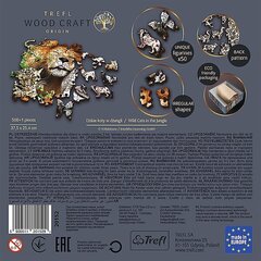 Koka puzle Trefl „Džungļu kaķi“, 500+1 detaļas cena un informācija | Puzles, 3D puzles | 220.lv