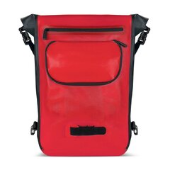 Wozinsky waterproof backpack bicycle bag 2in1 23l red (WBB31RE) cena un informācija | Velo mugursomas | 220.lv