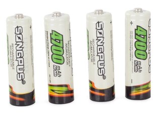 Uzlādējamas AA baterijas Songpus AA R6 4700mah 4gab cena un informācija | Baterijas | 220.lv