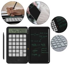 Kalkulators ar integrētu planšeti, melns cena un informācija | Kancelejas preces | 220.lv