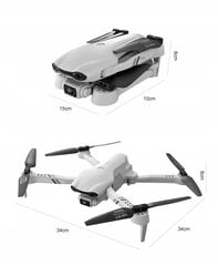 Drone F10, 2000 metri kontrolē 4K WIFI attālumu ar divām kamerām un trim baterijām cena un informācija | Droni | 220.lv