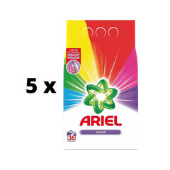 Veļas pulveris Ariel Color, 36 mazgāšanas reizes x 5 gab. iepakojums cena un informācija | Mazgāšanas līdzekļi | 220.lv