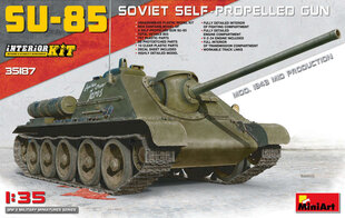 Līmējams modelis MiniArt 35187 SU-85 Mod. 1943 (Mid Production) w/Full Interior 1/35 cena un informācija | Līmējamie modeļ | 220.lv