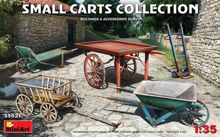 Līmējams modelis MiniArt 35621 Small Carts Collection 1/35 cena un informācija | Līmējamie modeļ | 220.lv
