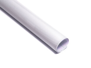 Folia rolka carbon 4D biała 1,52x30m cena un informācija | Līmplēves | 220.lv