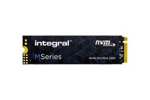 Integral 256GB m Series M.2 2280 PCIe NVMe SSD PCI Express 3.1 TLC cena un informācija | Iekšējie cietie diski (HDD, SSD, Hybrid) | 220.lv