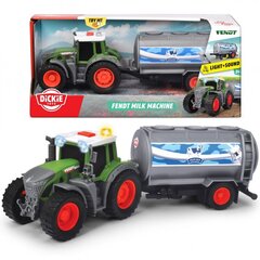 Dickie lauksaimniecības traktors ar piena mašīnu, 26 cm cena un informācija | Rotaļlietas zēniem | 220.lv
