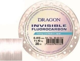 Makšķeraukla Dragon Invisible Fluorocarbon, 20 m, 0,5 mm cena un informācija | Makšķerauklas | 220.lv
